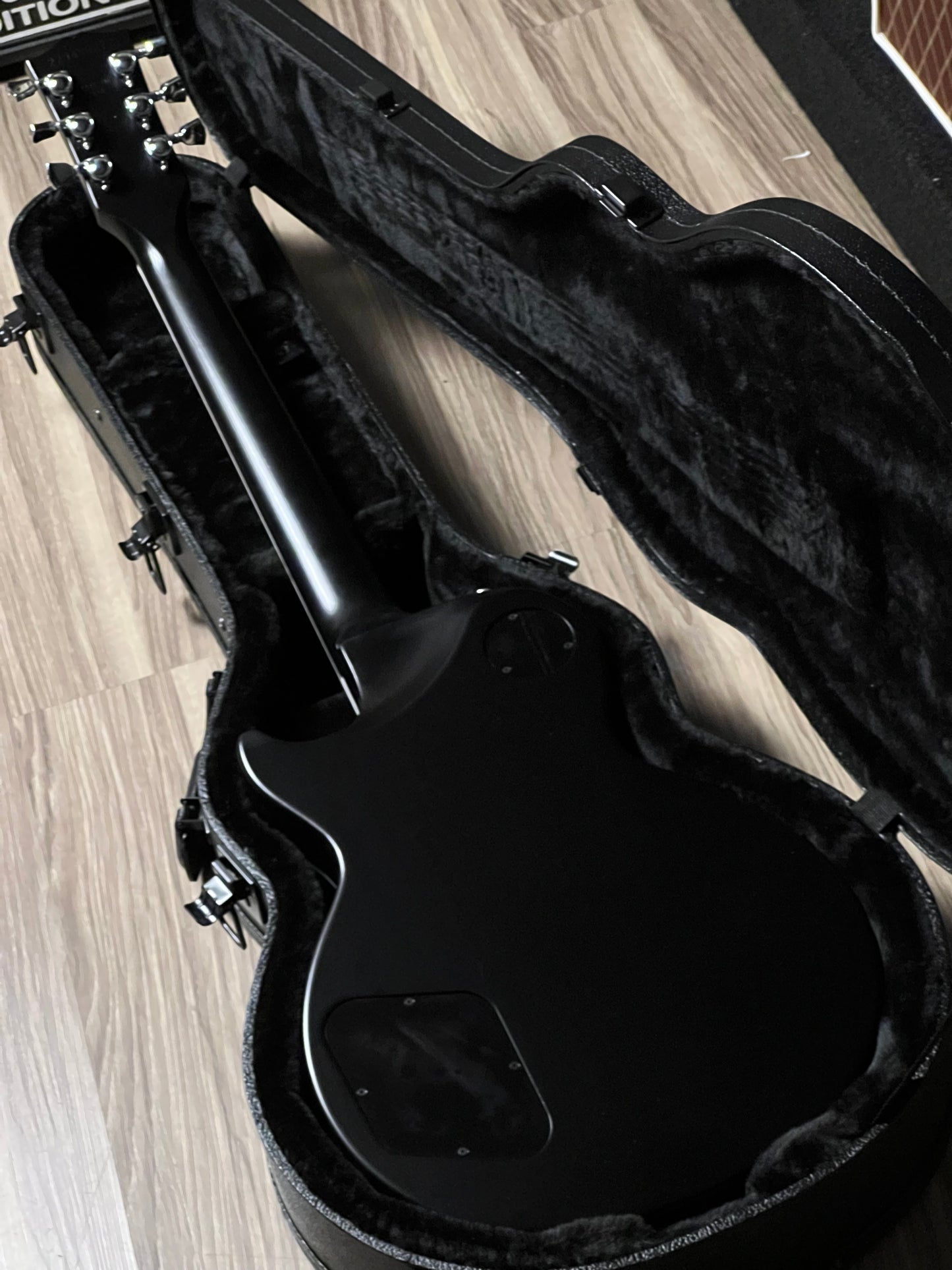 Gibson Les Paul Standard Modern Quilt Mark Morton in Translucent Ebony Burst Satin w/Case 229450272