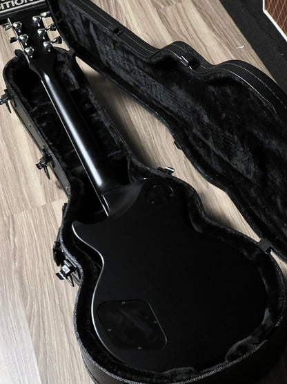 Gibson Les Paul Standard Modern Quilt Mark Morton in Translucent Ebony Burst Satin w/Case 229450272