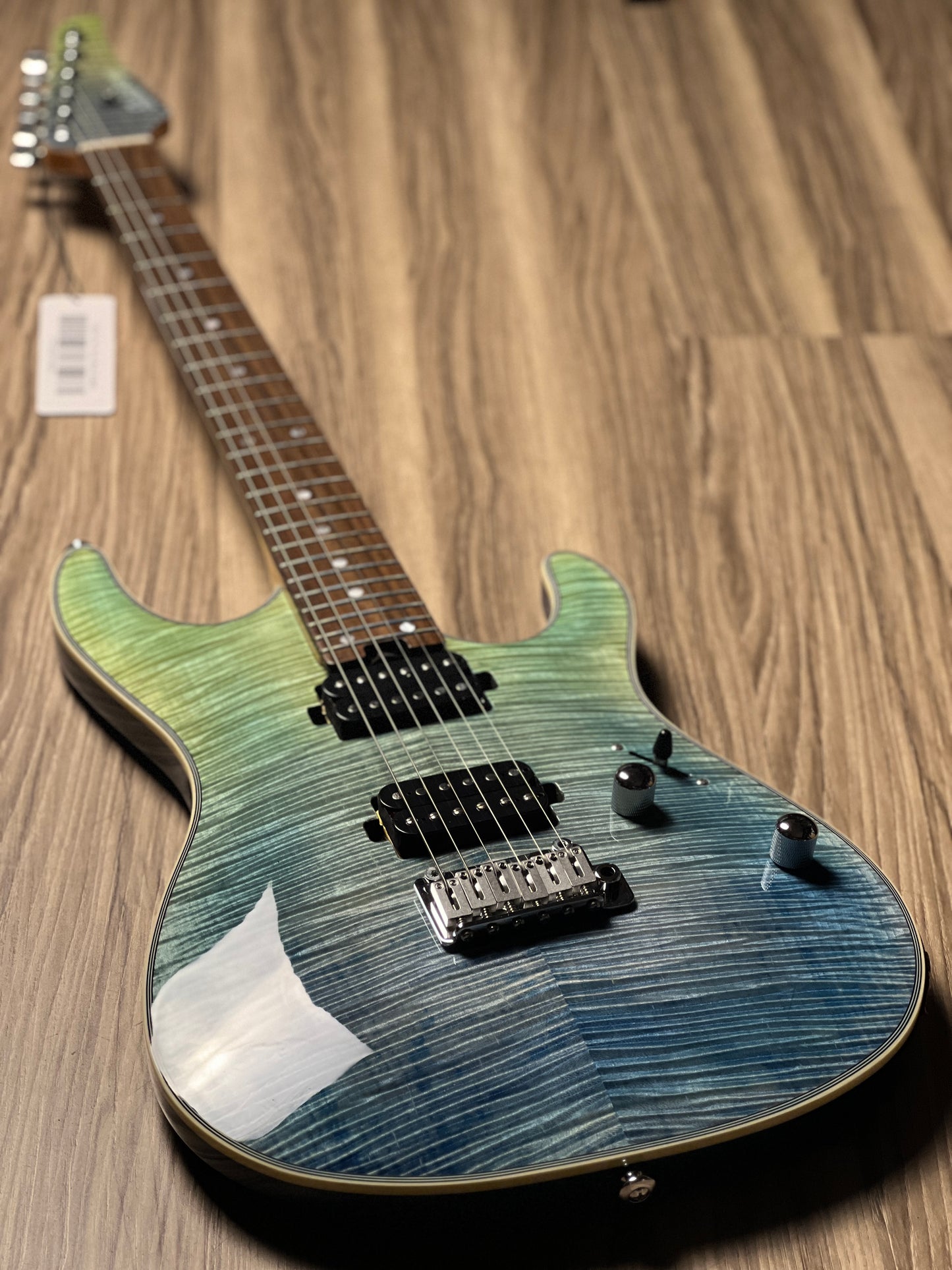 Soloking SM-24 HH Shredmaster with Rosewood FB in Trans Blue Fade