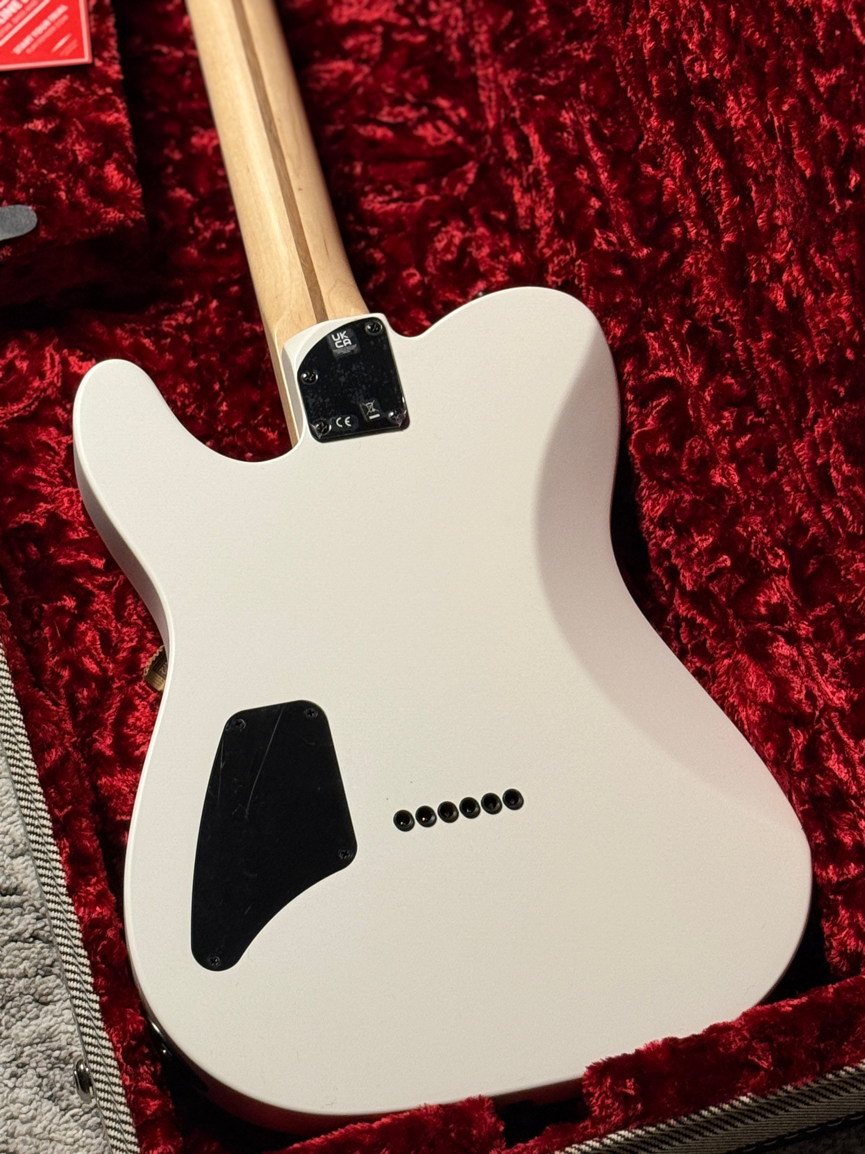 Fender Artist Jim Root Telecaster Guitar Ebony Neck in Flat White