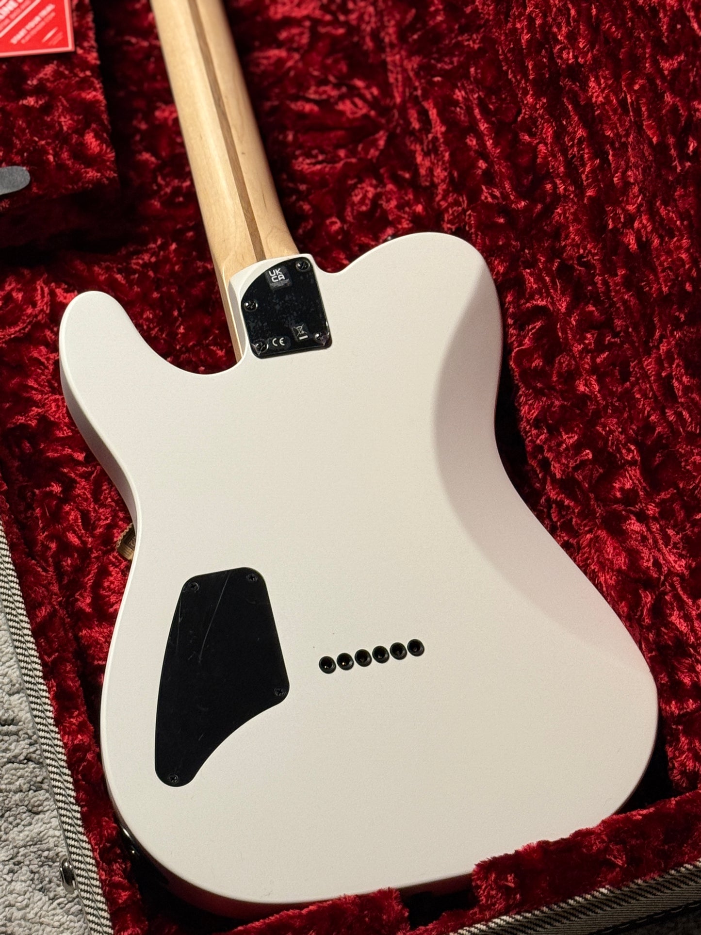 Fender Artist Jim Root Telecaster Guitar Ebony Neck in Flat White MX23095269