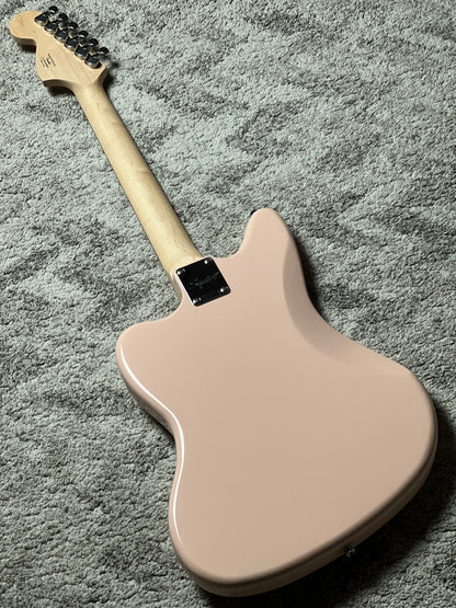 Squier FSR Affinity Series Jaguar with Laurel FB in Shell Pink