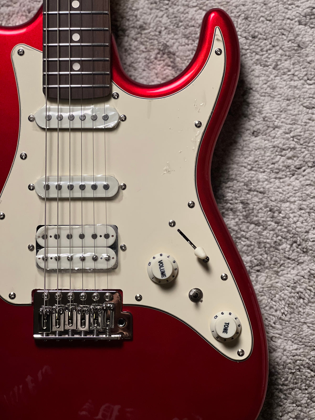 Soloking MS-1 Tribute NEO with rosewood FB in Candy Apple Red