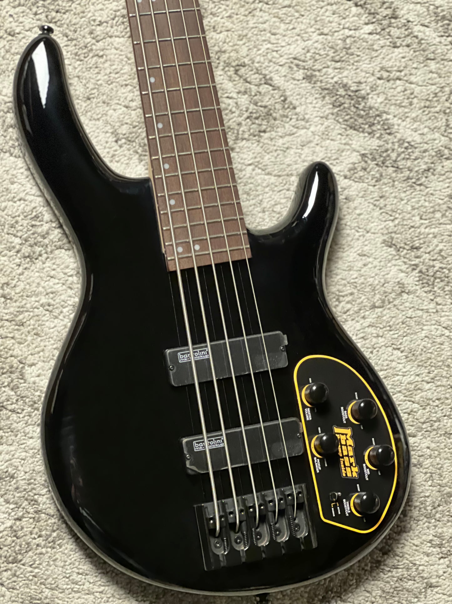 Cort C5 Deluxe Electric Bass Guitar in Black