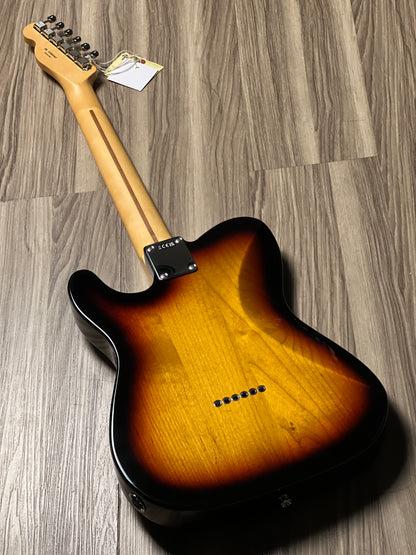 Fender Japan Hybrid II Telecaster with Maple FB in 3 Tone Sunburst JD24019447