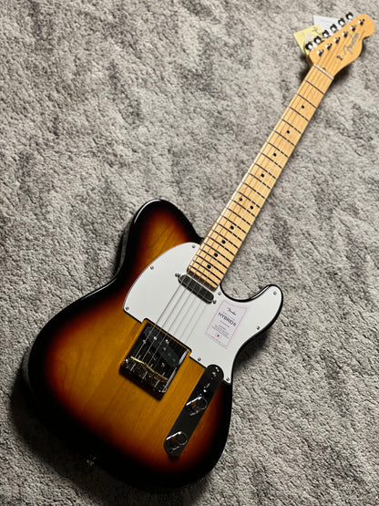 Fender Japan Hybrid II Telecaster with Maple FB in 3 Tone Sunburst JD26004483