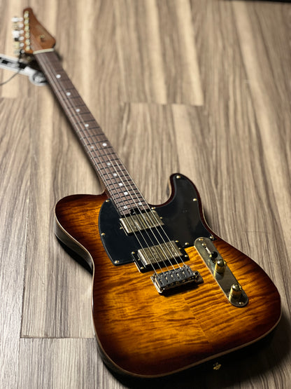 Soloking MT-1 FM 24 Deluxe HH MOD Fishman Fluence Gold in Shaded Edgeburst Nafiri Special Run