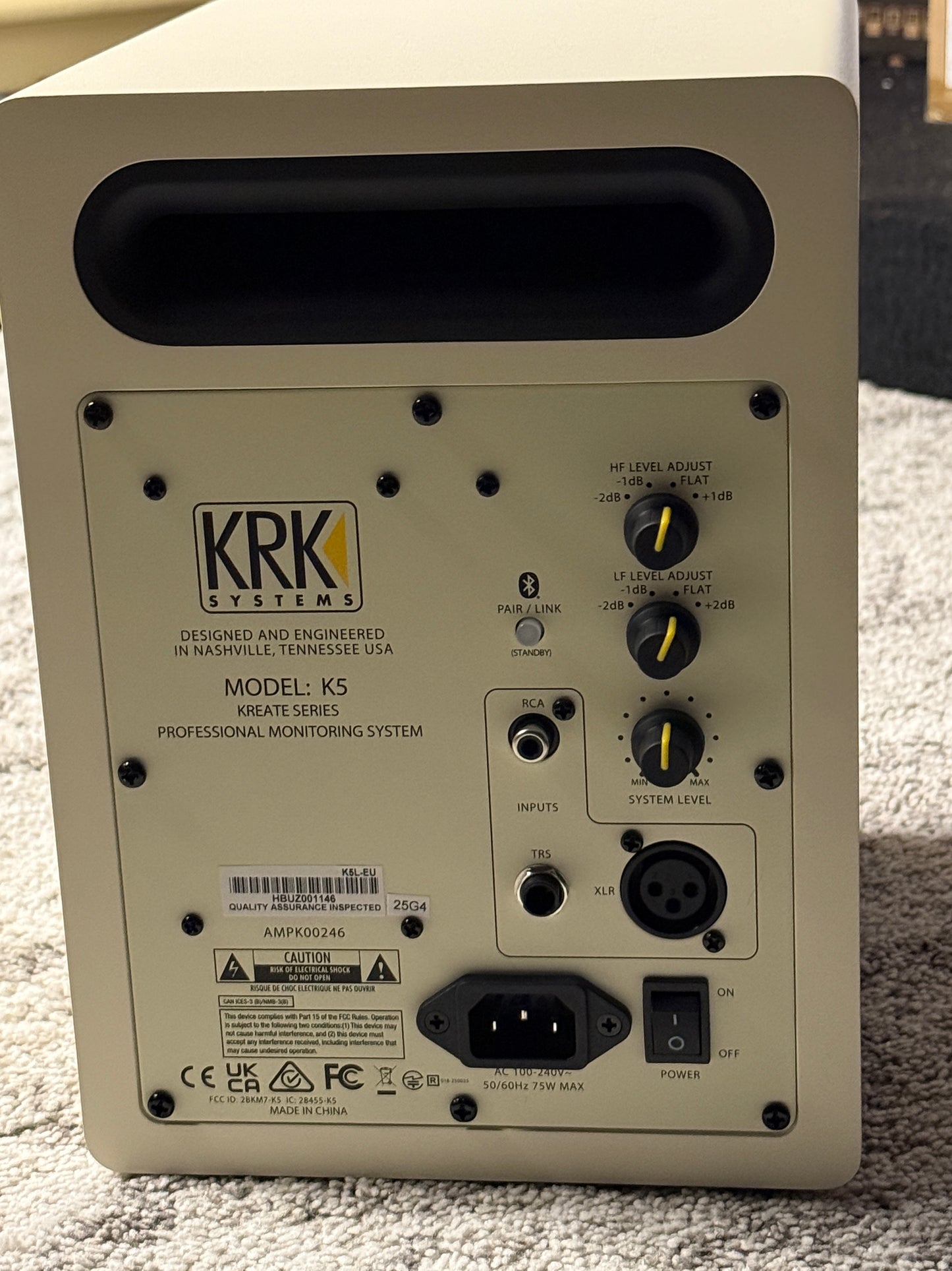 KRK Kreate 5 Powered Studio Monitor in Latte (K5L)