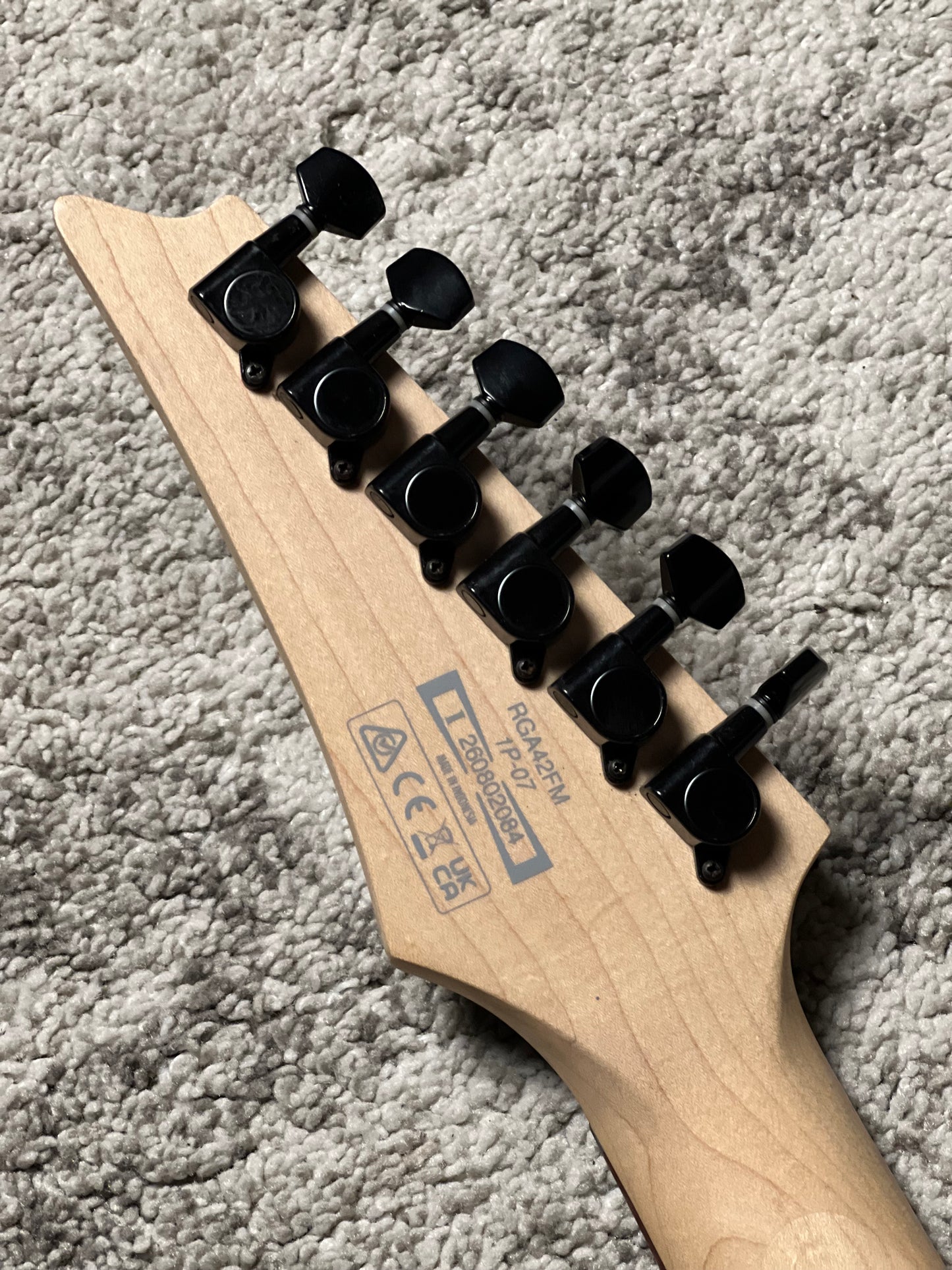 Ibanez RGA42FM - Transparent Gray Flat I260802084 (USED)