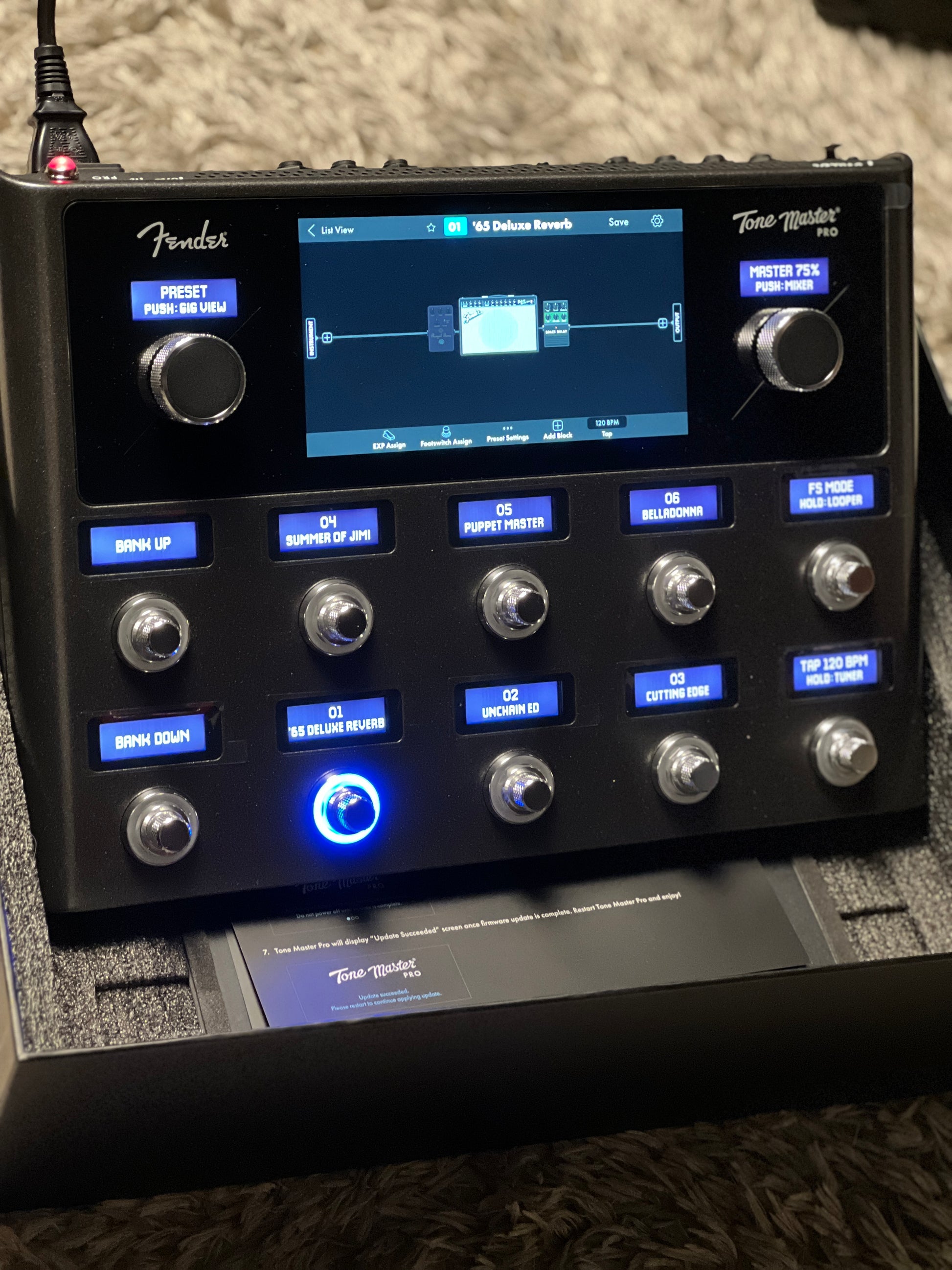 Fender Tone Master Pro Multi-effects Guitar Processor EU Plug –