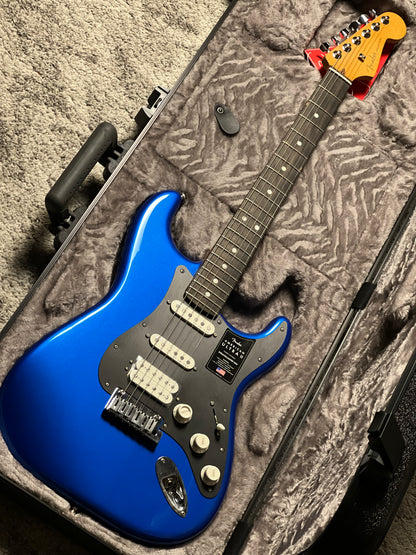 Fender American Ultra II Stratocaster HSS with Ebony FB in Noble Blue US240030709