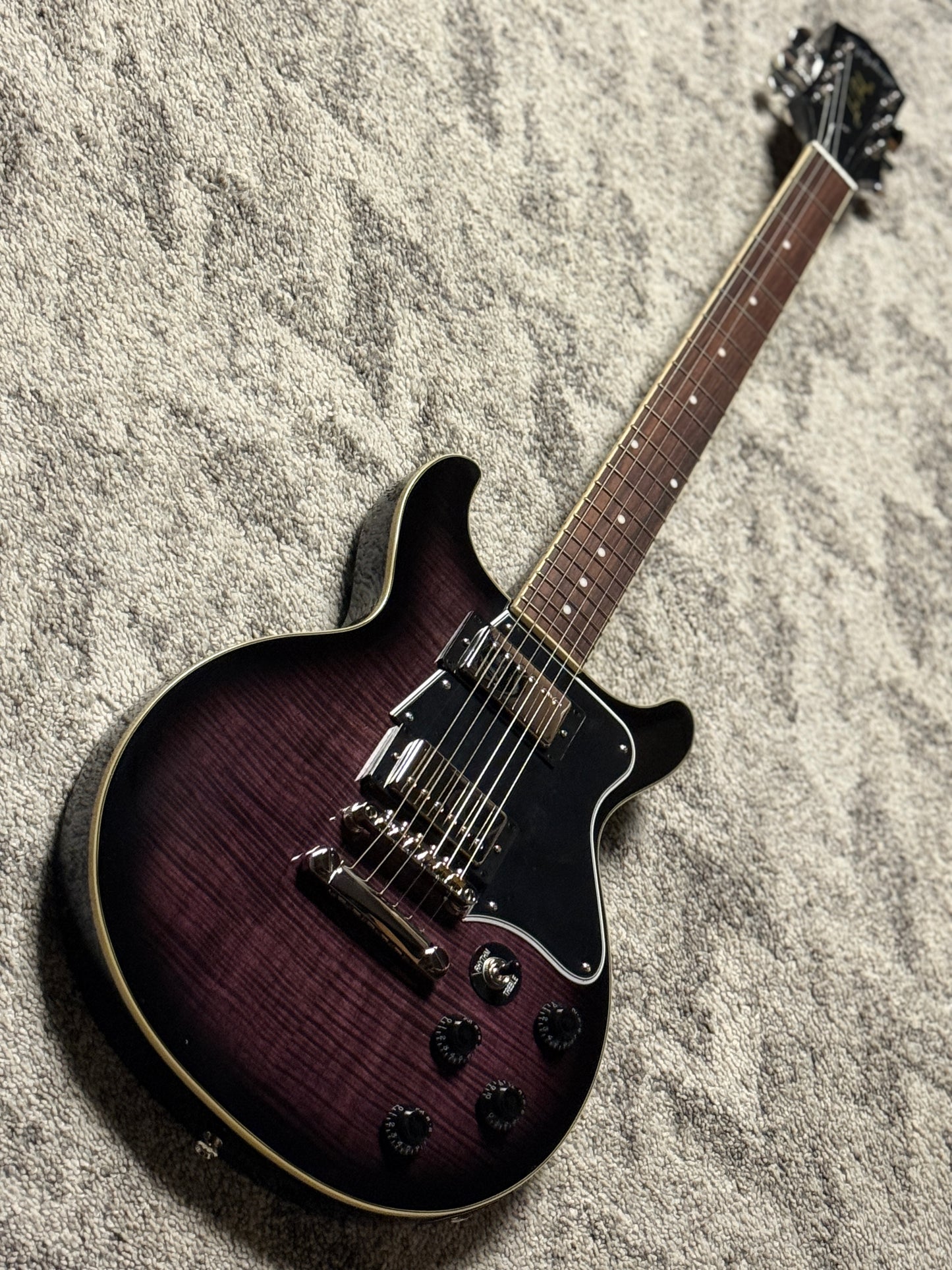 Epiphone Les Paul Special Double Cut Figured Exclusive in Dark Purple Burst with Gigbag