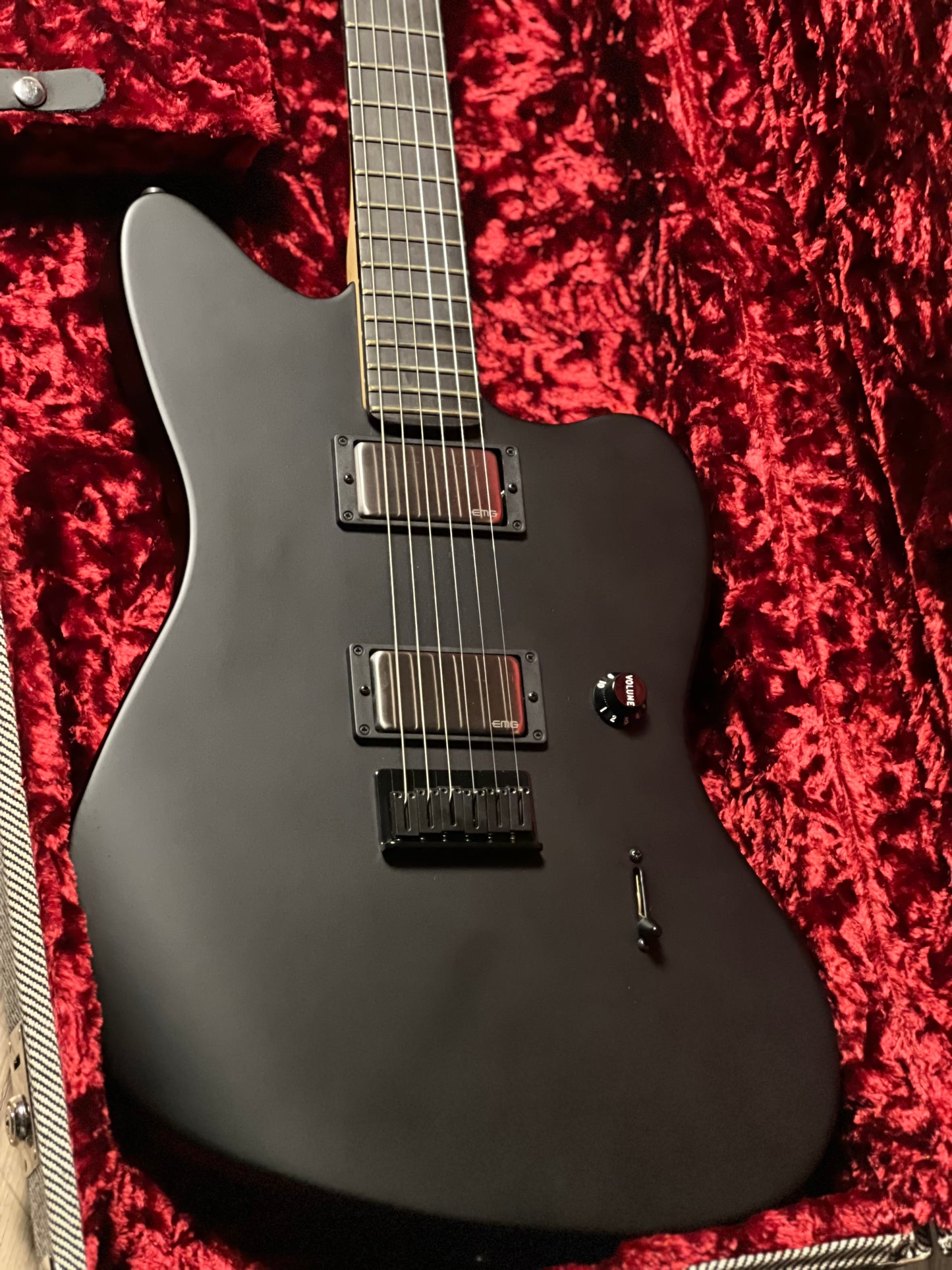 Fender Artist Jim Root Jazzmaster with Ebony Neck in Flat Black US23005880