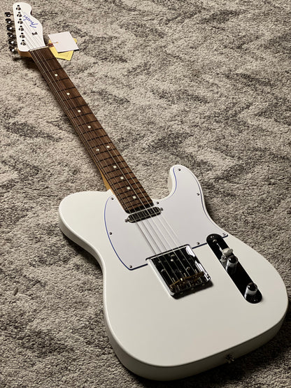 Fender MIJ Limited Telecaster with RW FB in Blanc JD25024767