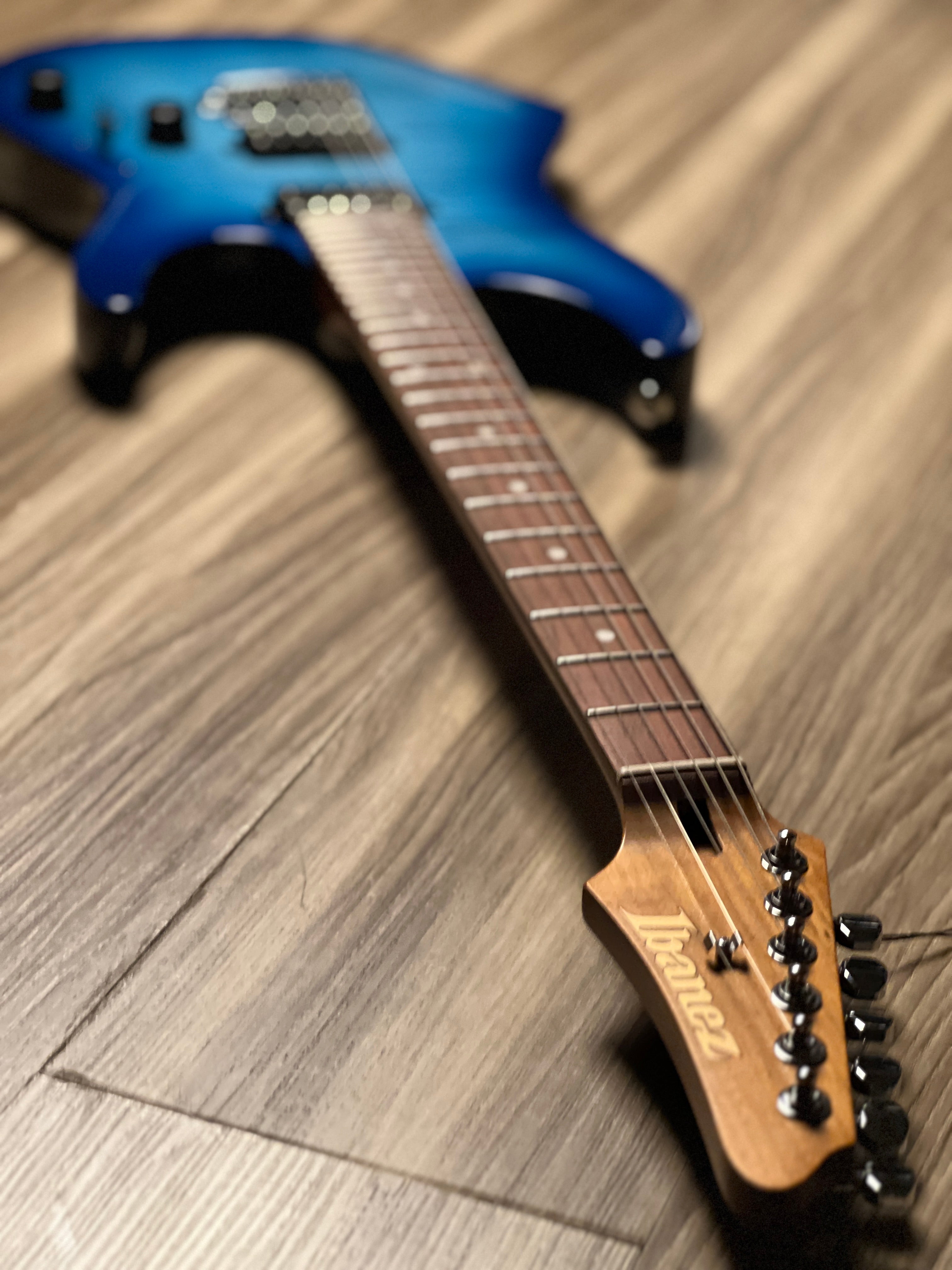 Ibanez AZ24S1F-TXB in Transparent Turquoise Burst – nafiriguitar.com