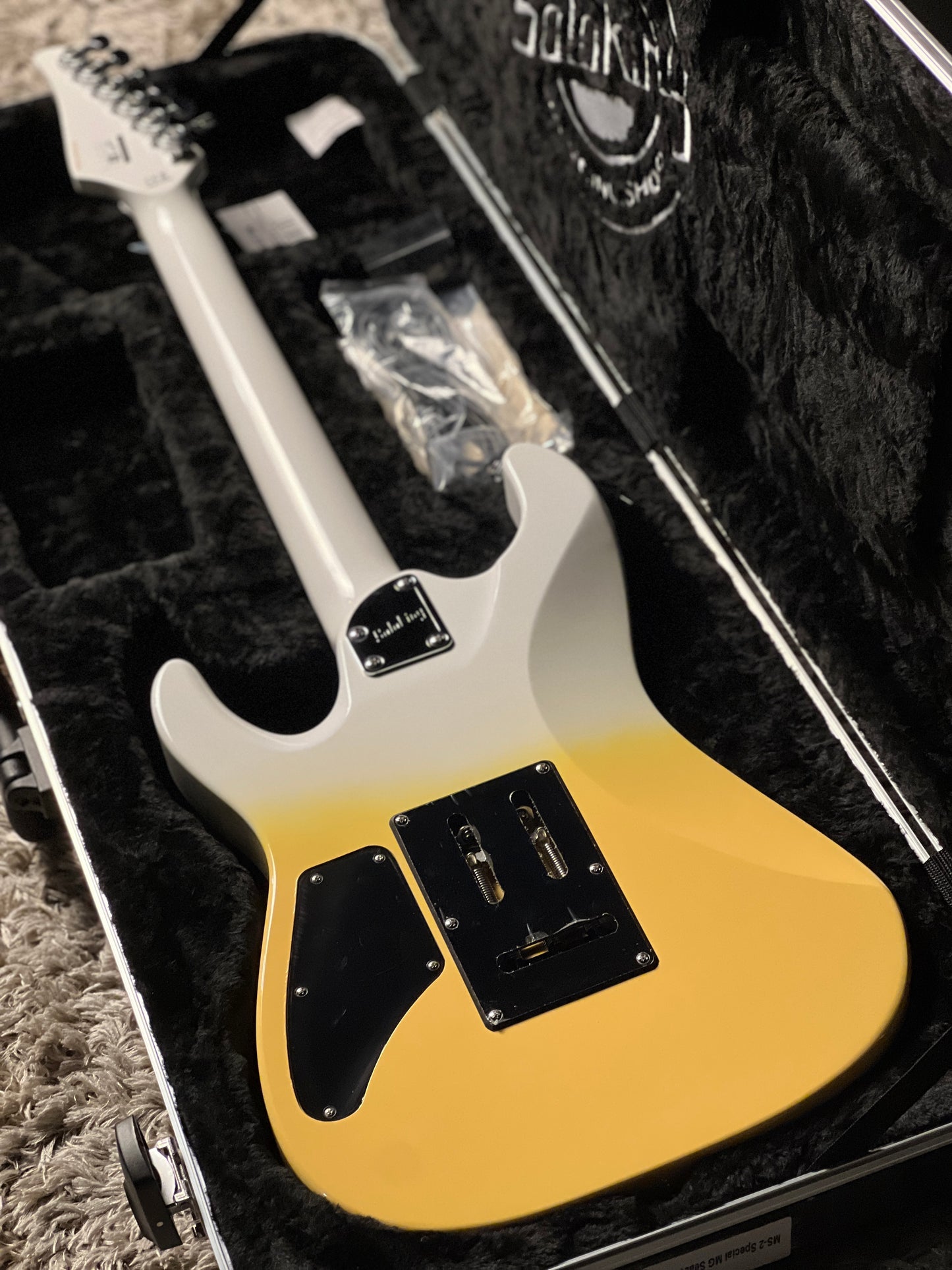 Soloking MS-2 Special in Lime Yellow Fade with White Neck Autumn Season Limited Edition