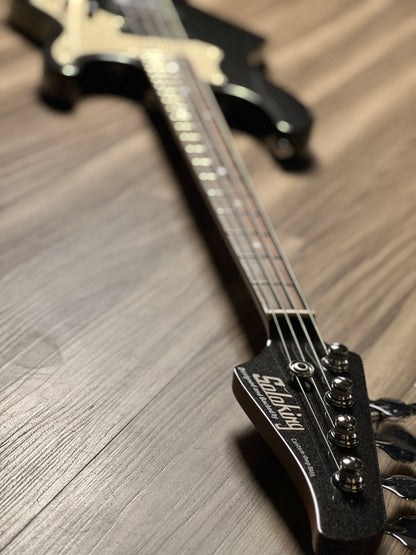 Soloking MJ-1 Classic Bass in Black Metallic with Roasted Maple Neck