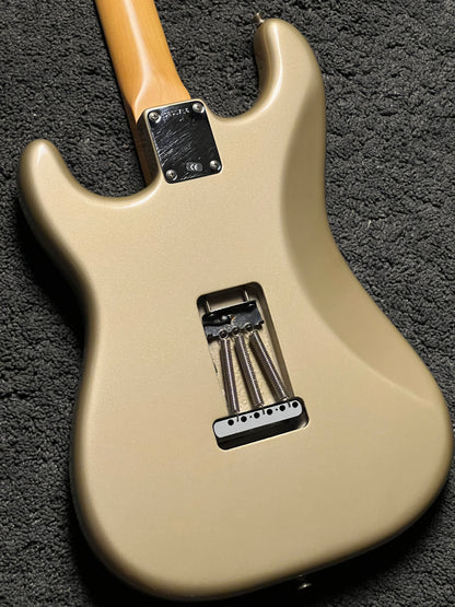 Fender John Mayer Signature Stratocaster Shoreline Gold with Burgundy Racing Stripe SE01716 (USED)