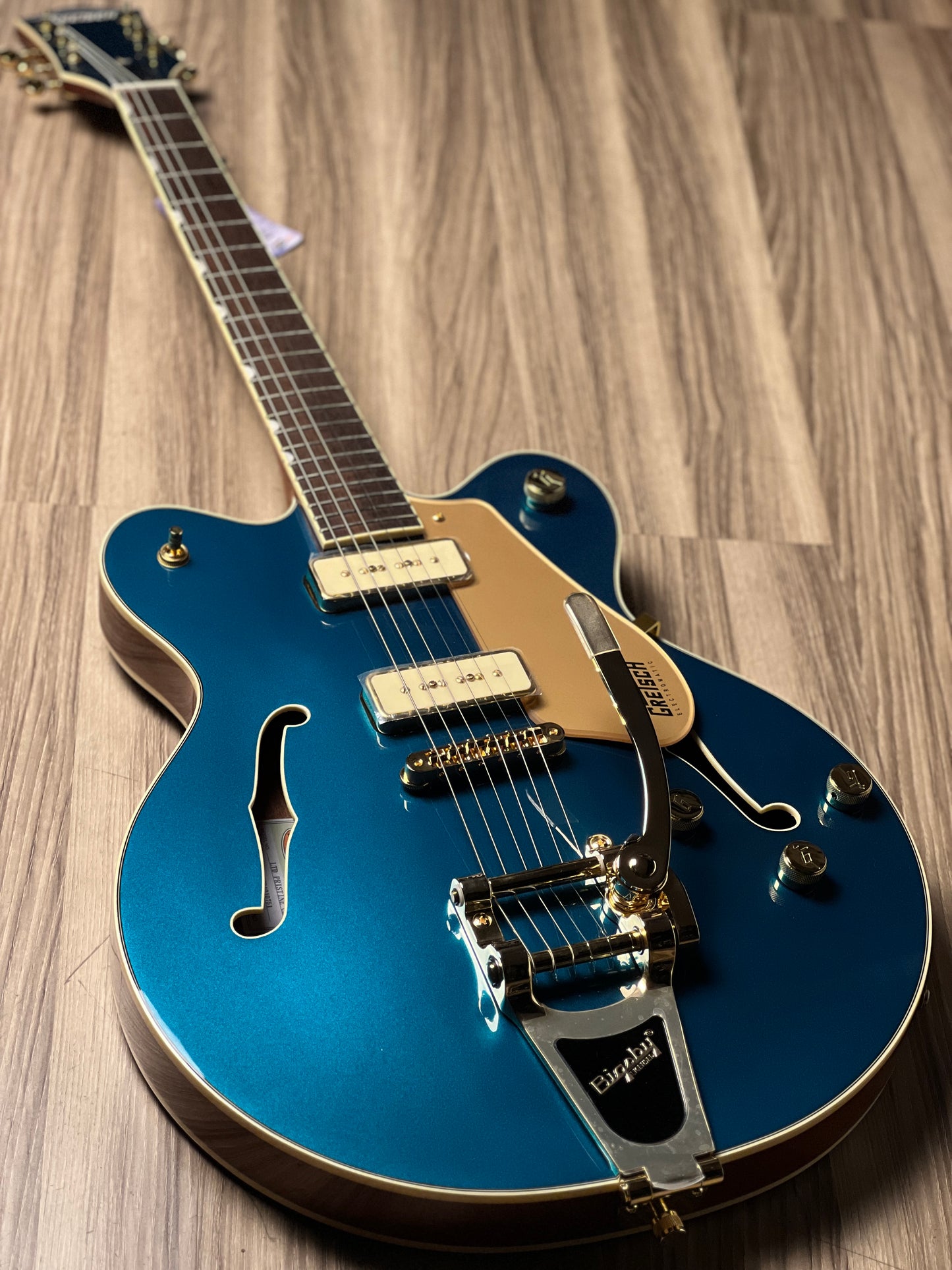 Gretsch Electromatic Pristine LTD Center Block Double-Cut Electric Guitar w/Bigsby In Petrol