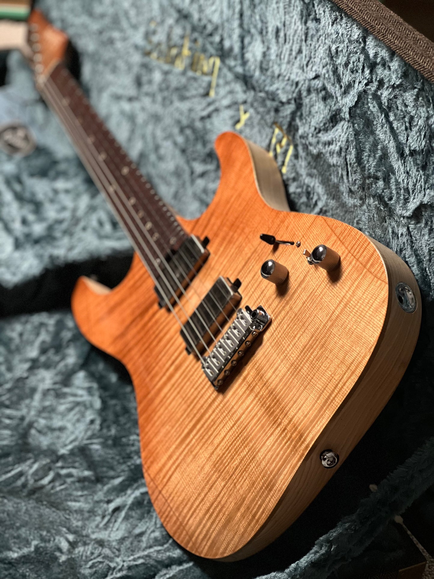 Soloking MS-1 Custom 24 HH FMT Elite in Fire Wakesurf Satin with Hardshell Case