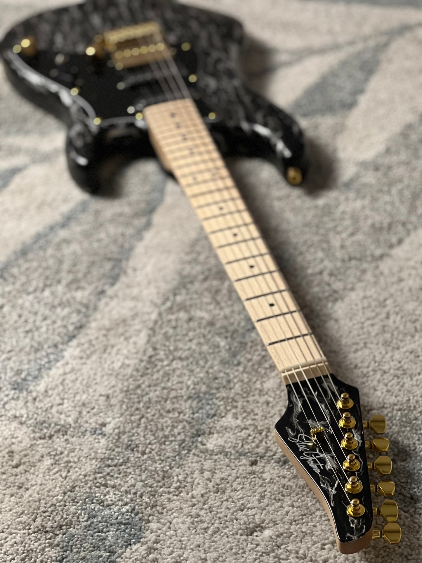SLX X Dhatarattha Custom DST in Black Shmear with Maple FB