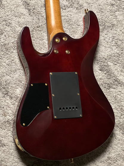 Dhatarattha Custom DST HH Flame in Majesty Red with Rosewood FB