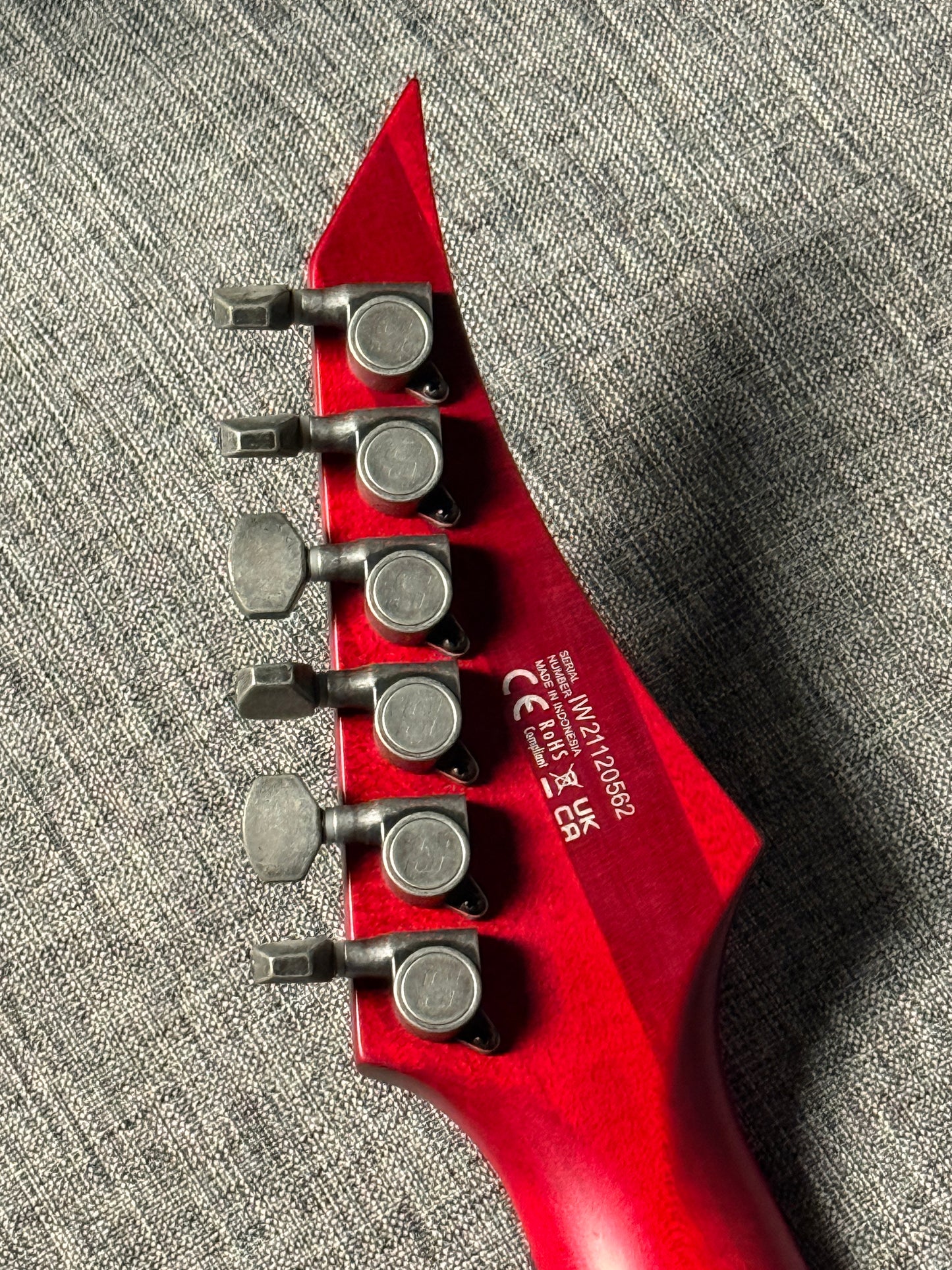 Solar Guitars A2.6 Canibalismo+ in Blood Red Open Pore with Blood Splatter IW21120562