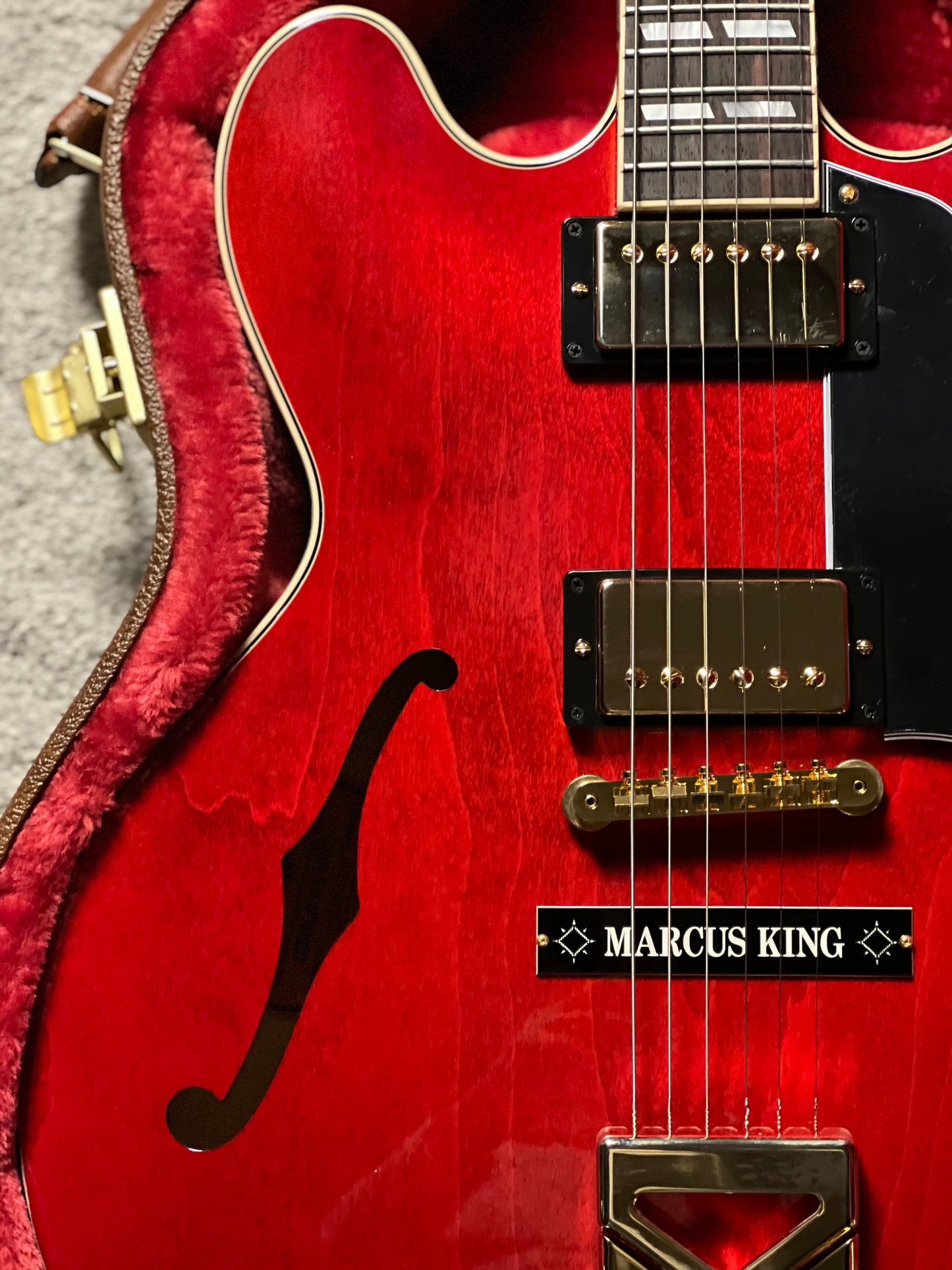 Gibson Marcus King ES-345 Semi-Hollow Electric Guitar in Sixties Cherry 207760041