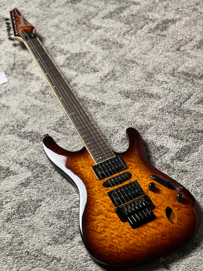 Ibanez S670QM-DEB in Dragon Eye Burst