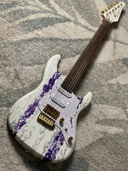 SLX X Dhatarattha Custom DST in Amethyst Shmear with Rosewood FB