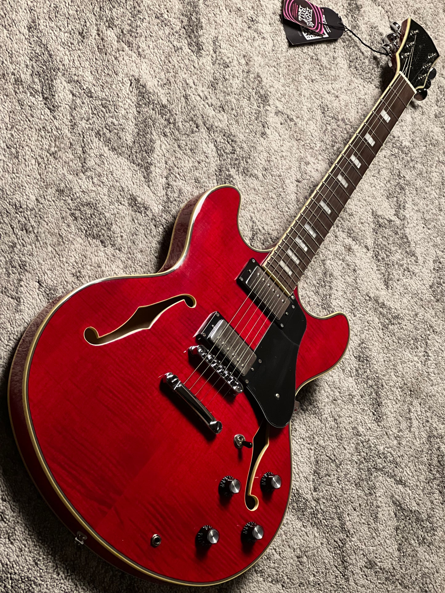 Sire Larry Carlton H7 Semi-hollow in See Through Red