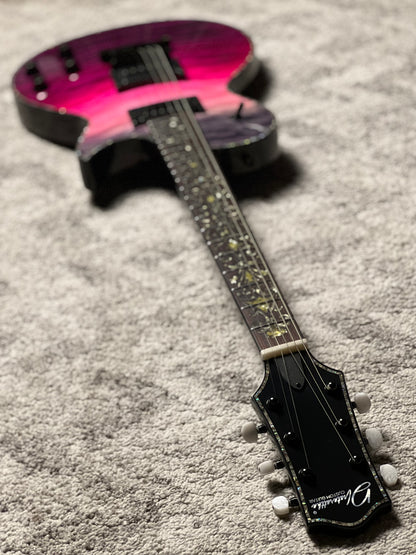 Dhatarattha Custom DLP in Purple Wipeout with 5A Quilt Top