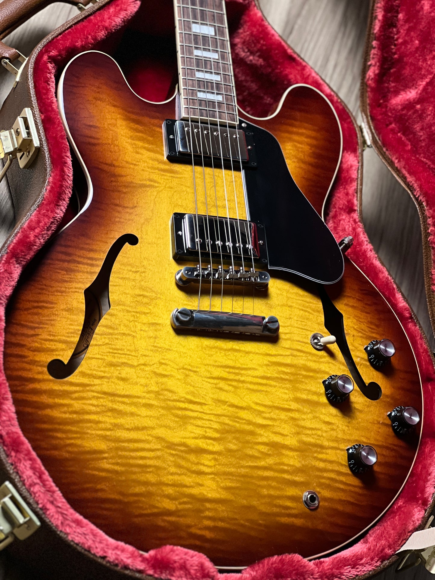 Gibson ES-335 Figured Semi Hollow Body in Iced Tea w/Case 228340110