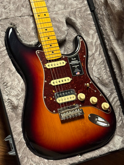 Fender American Professional II HSS Stratocaster With Maple FB In 3-Tone Sunburst US22102686
