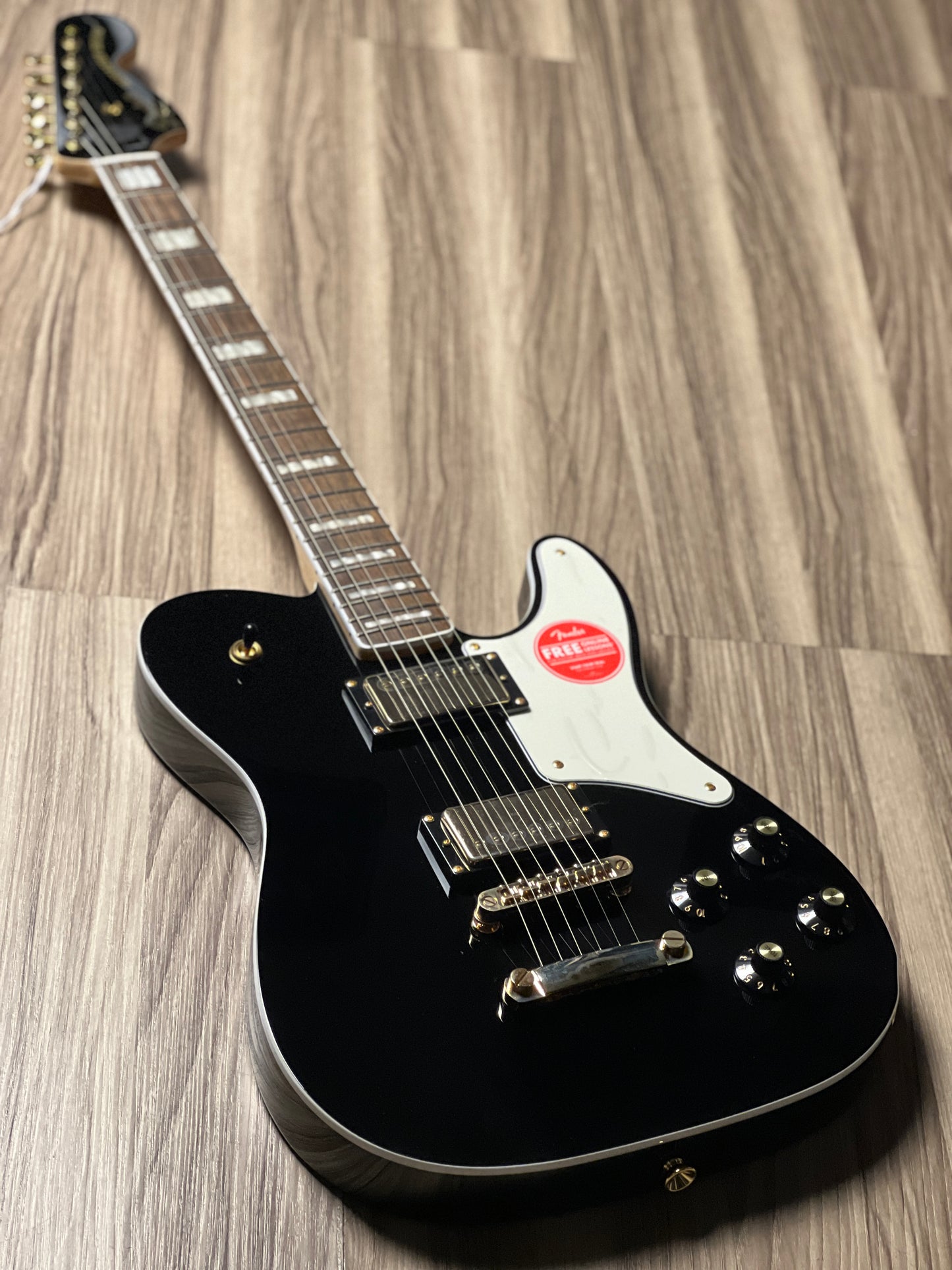 Squier Limited Edition Paranormal Troublemaker Telecaster Deluxe with Laurel FB in Black