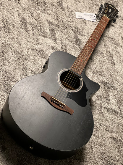 Ibanez AE295-WK Acoustic Guitar in Weathered Black