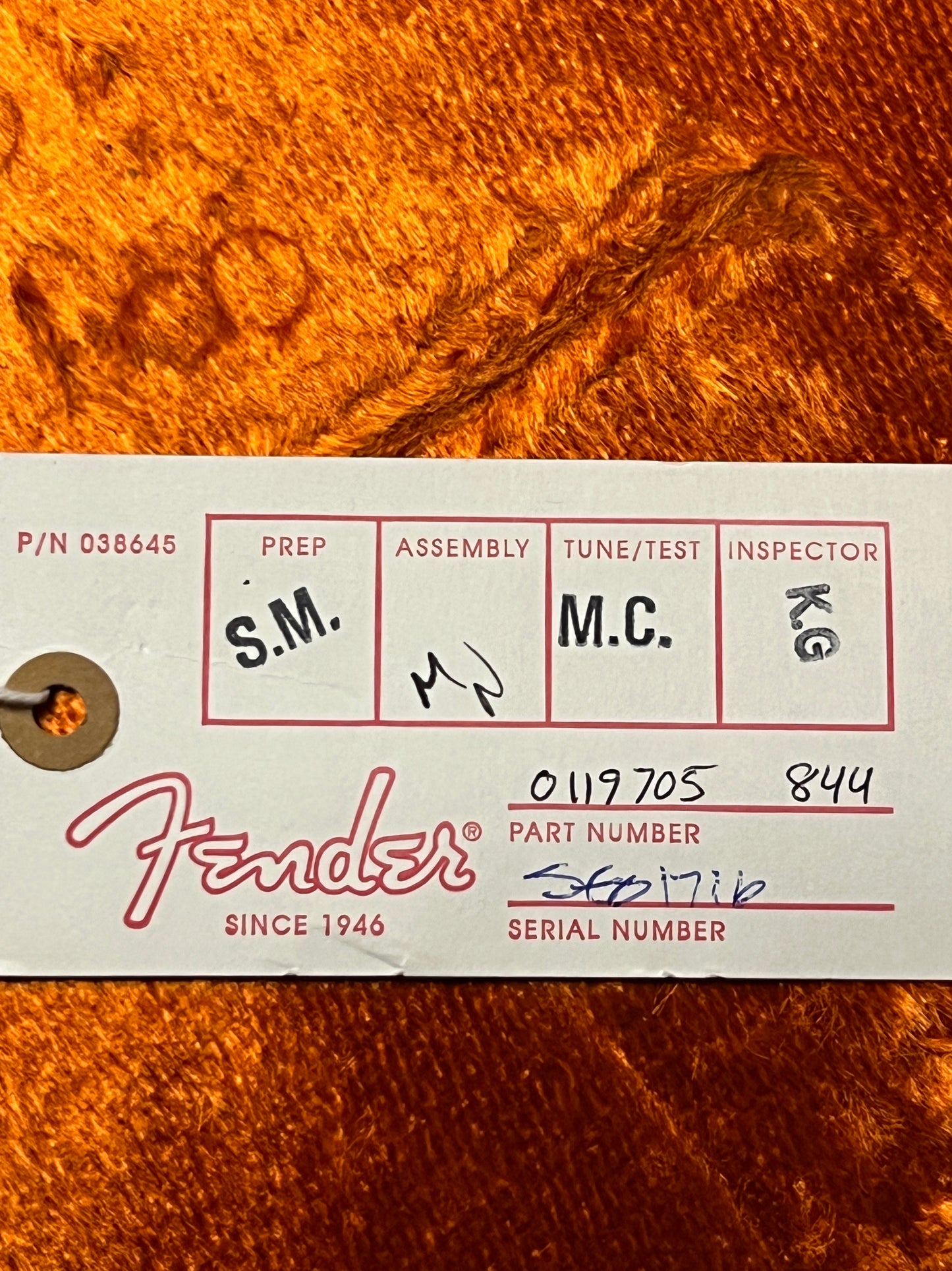 Fender John Mayer Signature Stratocaster Shoreline Gold with Burgundy Racing Stripe SE01716 (USED)