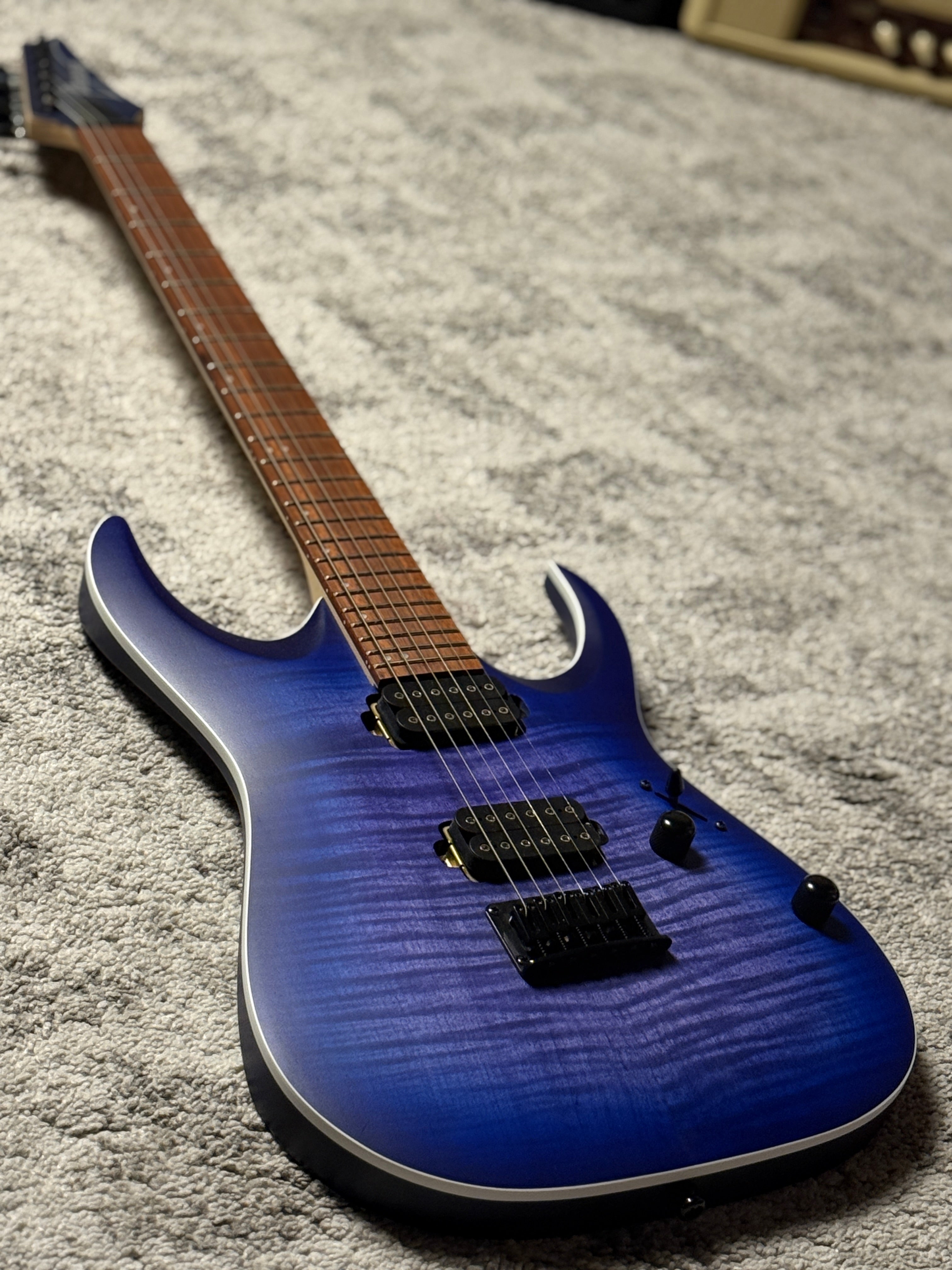 Ibanez RGA42FM - Blue Lagoon Burst Flat – nafiriguitar.com