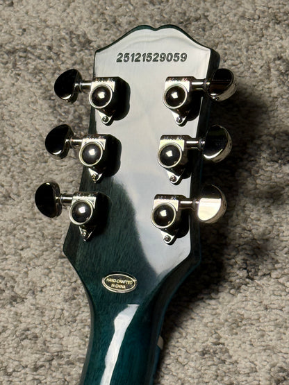 Epiphone Les Paul Custom Widow in Indigo Burst