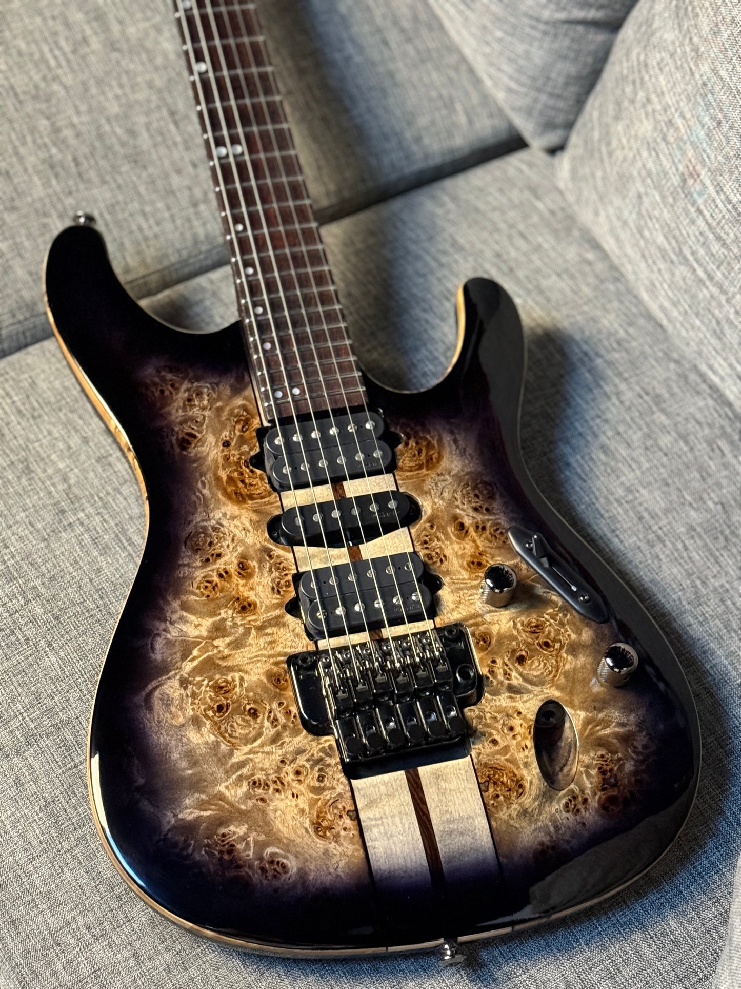 Ibanez Premium S1070PBZ in Charcoal Black Burst 250812461 (USED)