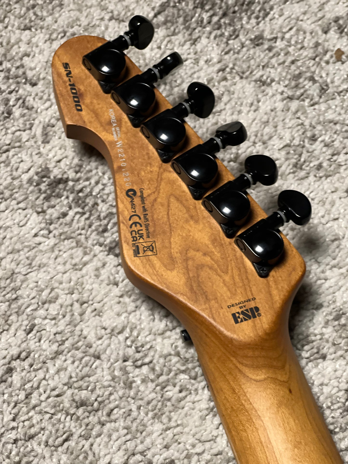 ESP LTD SN-1000 FR in Black Blast IS22110698