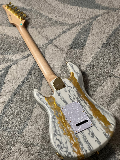 SLX X Dhatarattha Custom DST in White Shmear with Rosewood FB