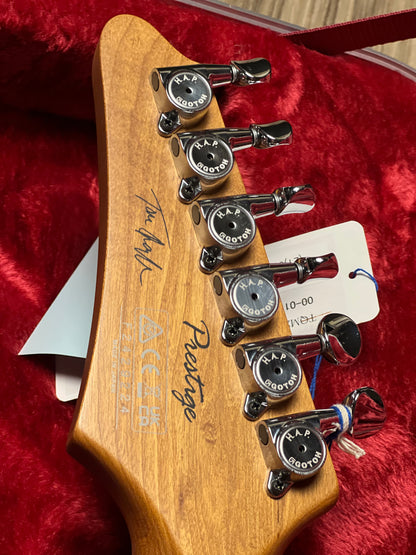 Ibanez TQM2-CUF Tom Quayle Signature  in Charcol Black Burst Flat with Case F2429224