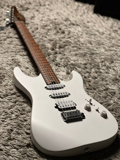 Soloking MS-1 Custom 22 HSS Flat Top in Satin White Matte Nafiri Special Run