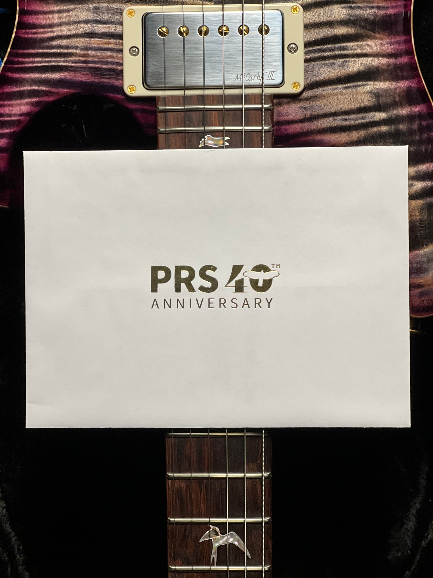 PRS 40th Anniversary Special Semi Hollow Limited Edition in Charcoal Purple Burst 0419137