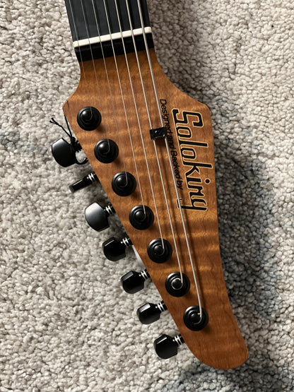 Soloking MW-7 Custom HH FMN in Natural with Exotic Walnut Top