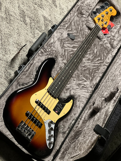 Fender American Ultra II Jazz Bass V Guitar with Ebony FB in Ultraburst US26005365