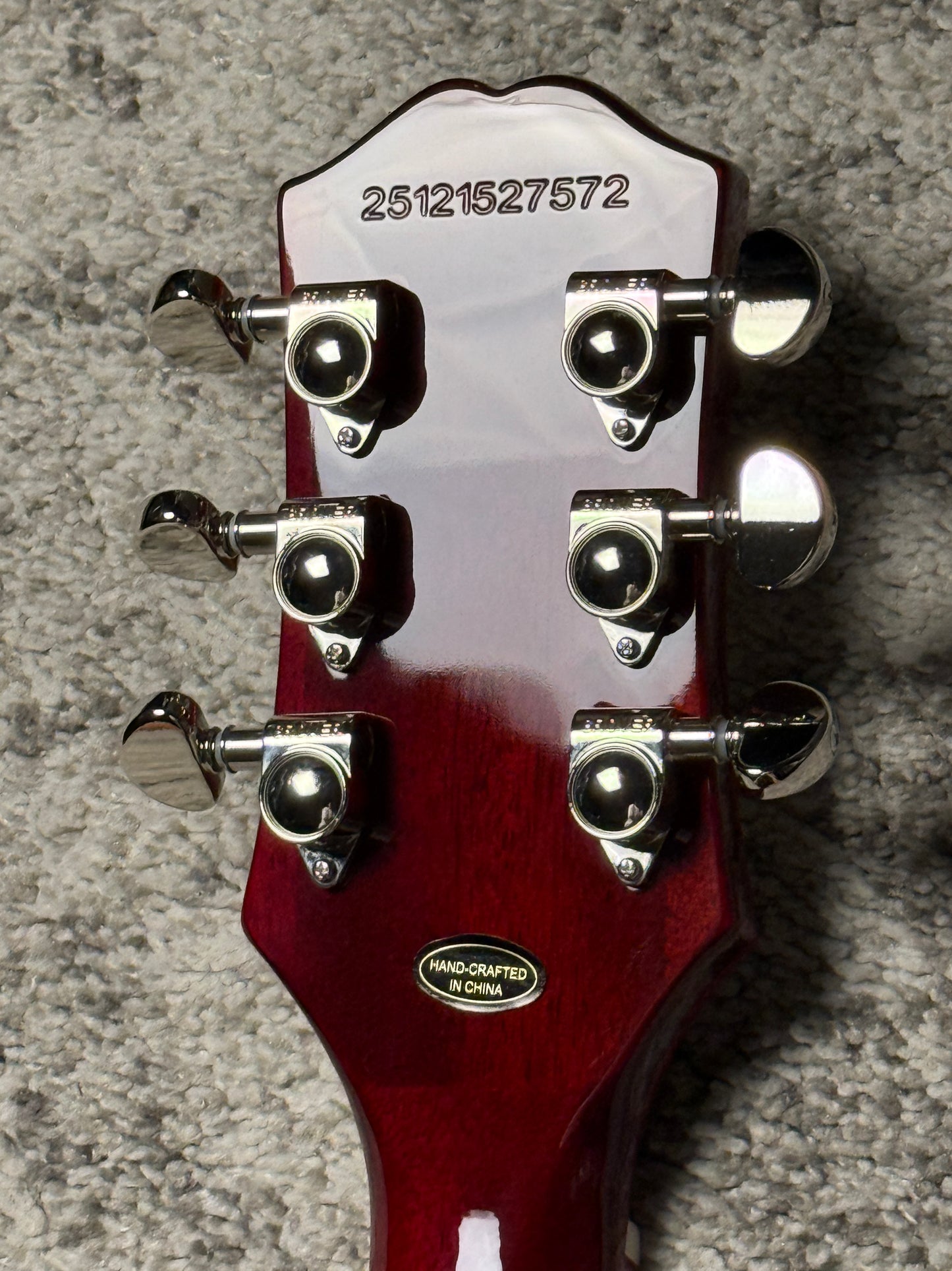 Epiphone Les Paul Custom Widow in Red Burst