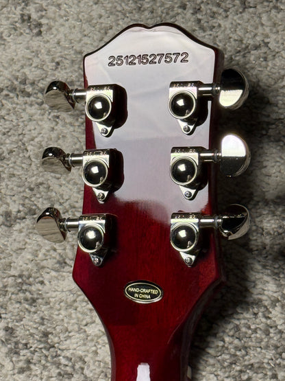 Epiphone Les Paul Custom Widow in Red Burst