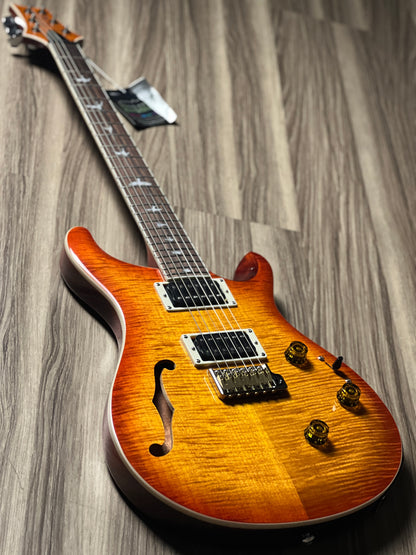 PRS SE Custom 24 Semi Hollow Piezo in Vintage Sunburst